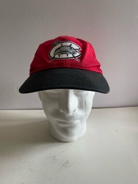 Carolina Mudcats ’47 Brand Black/Red Adjustable Snapback Baseball Cap OSFA